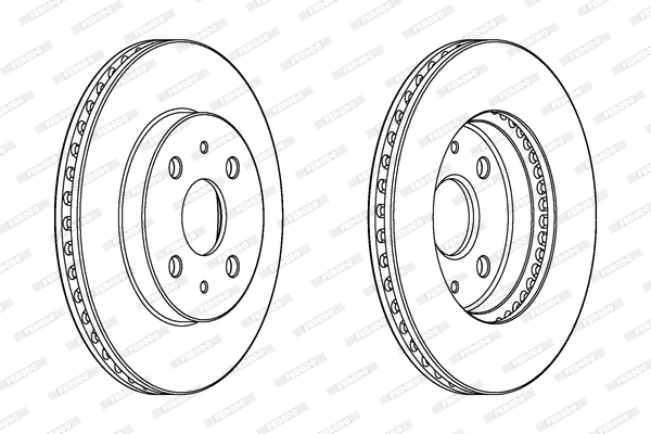 Disc frana DDF1758C FERODO