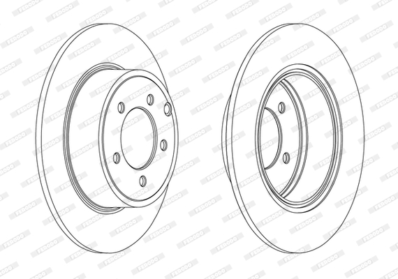 Disc frana DDF1763C FERODO