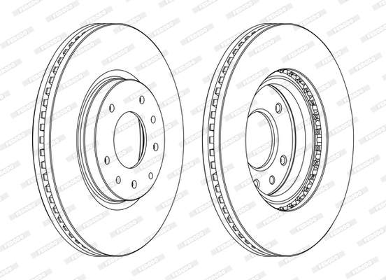 Disc frana DDF1768C FERODO