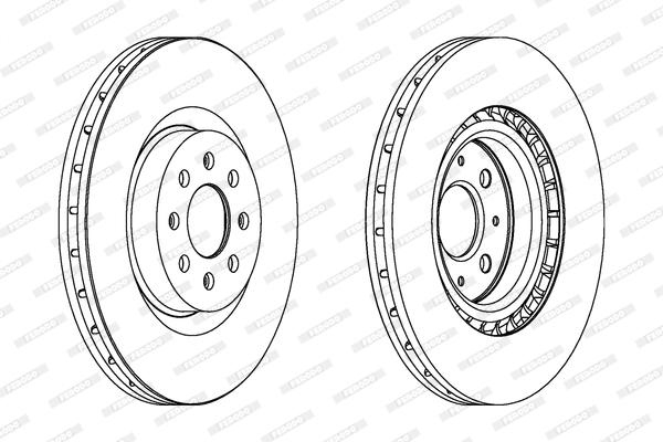Disc frana DDF1773C FERODO