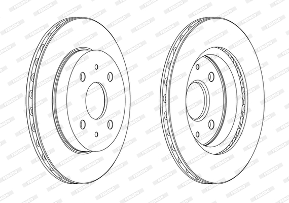 Disc frana DDF1774C FERODO