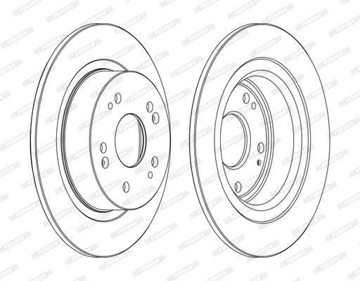 Disc frana DDF1776C FERODO