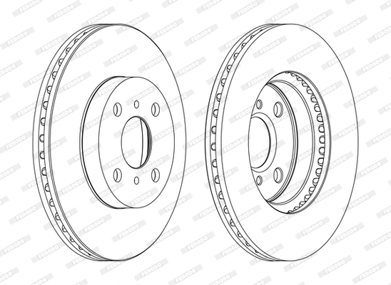 Disc frana DDF1779C FERODO