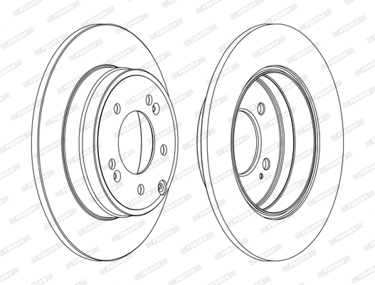 Disc frana DDF1787C FERODO