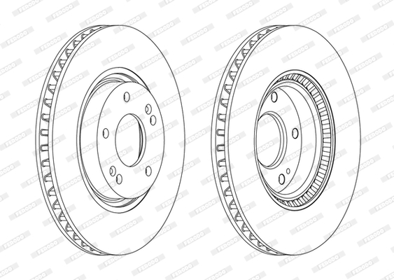 Disc frana DDF1795C FERODO