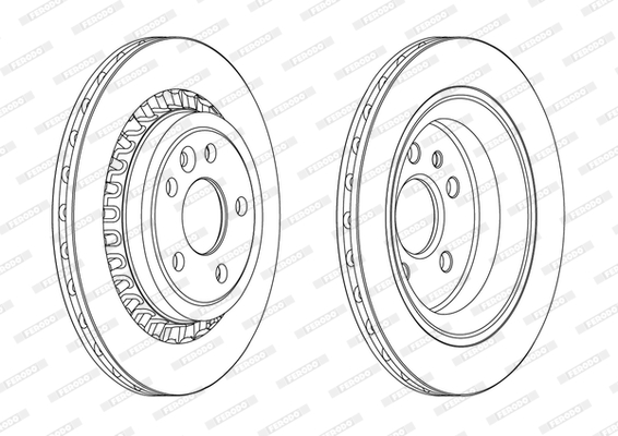 Disc frana DDF1802C FERODO