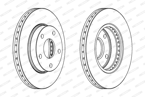 Disc frana DDF180 FERODO