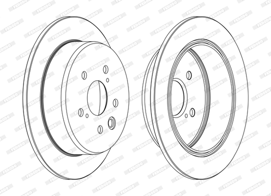 Disc frana DDF1815C FERODO