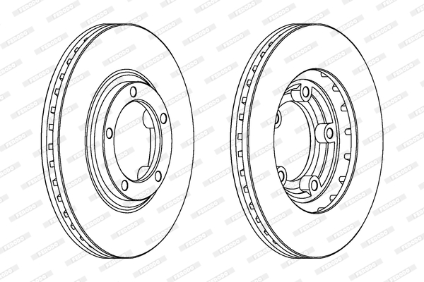Disc frana DDF1822 FERODO