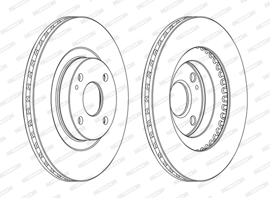 Disc frana DDF1839C FERODO