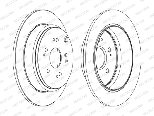 Disc frana DDF1860C FERODO