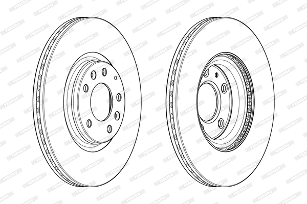 Disc frana DDF1880C FERODO