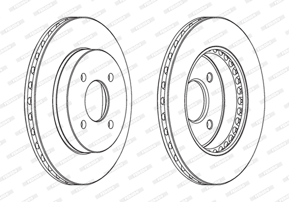 Disc frana DDF1885 FERODO
