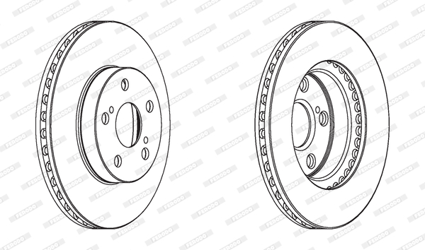 Disc frana DDF1886C FERODO