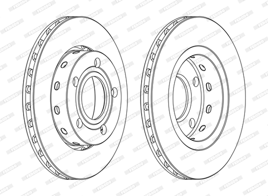 Disc frana DDF1887C FERODO