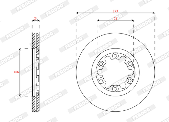 Disc frana DDF1921 FERODO