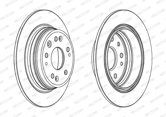 Disc frana DDF1933 FERODO