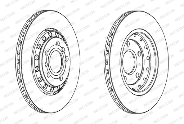 Disc frana DDF1934C FERODO