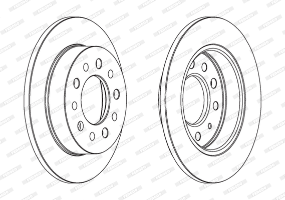 Disc frana DDF1955 FERODO