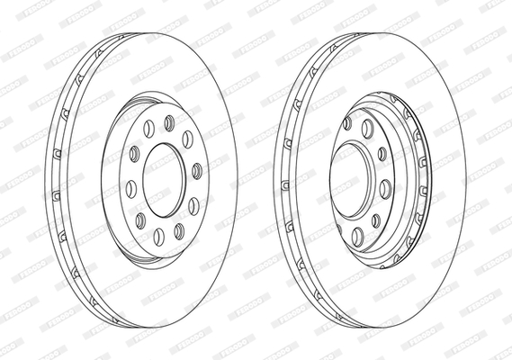Disc frana DDF1956C FERODO