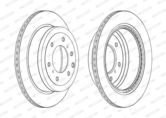 Disc frana DDF1965C FERODO