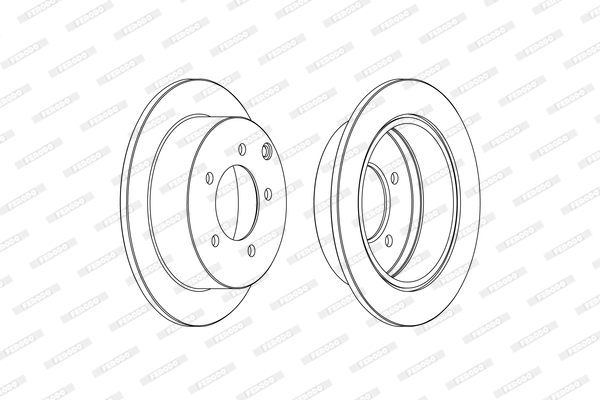 Disc frana DDF1986C FERODO