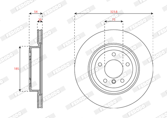 Disc frana DDF2033C FERODO