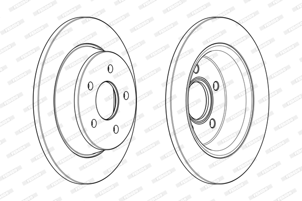 Disc frana DDF2058C FERODO