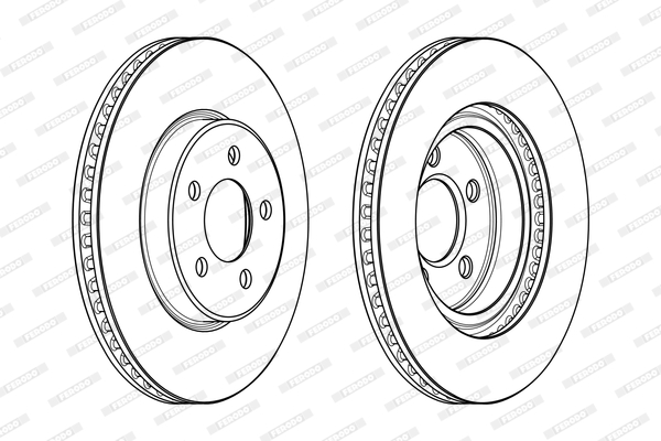 Disc frana DDF2065C FERODO