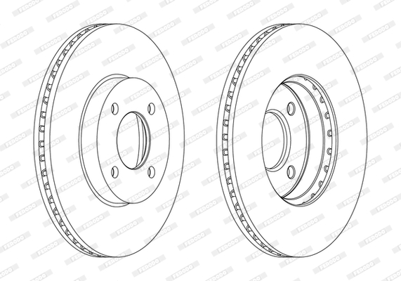 Disc frana DDF2068C FERODO