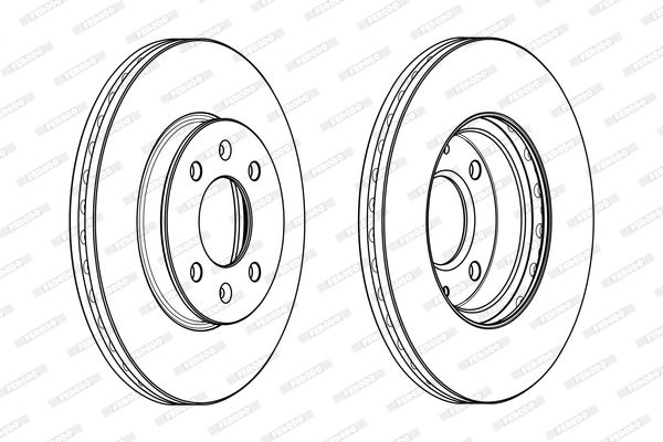 Disc frana DDF2089C FERODO