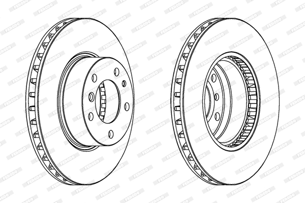Disc frana DDF222 FERODO