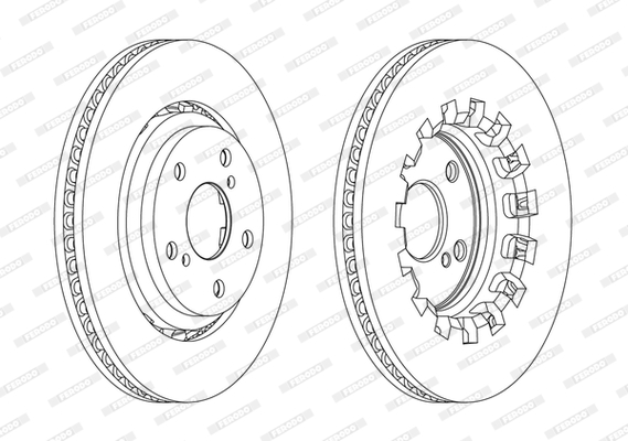 Disc frana DDF2269C FERODO