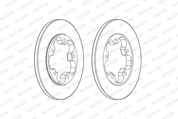 Disc frana DDF2484C FERODO