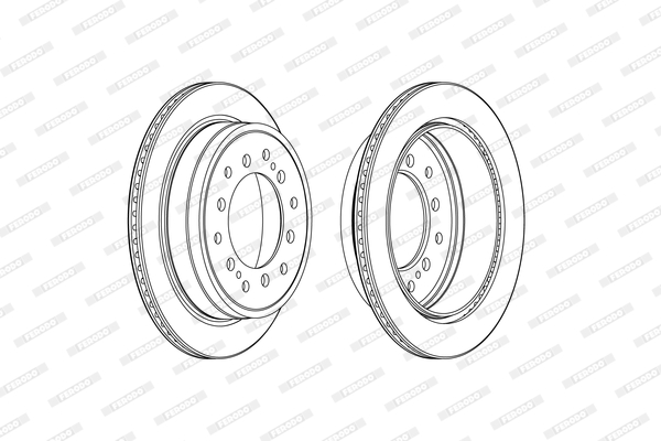 Disc frana DDF2505C FERODO