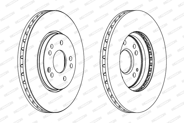 Disc frana DDF268 FERODO
