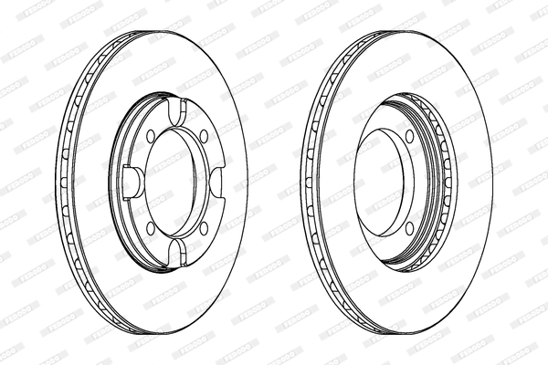 Disc frana DDF293 FERODO