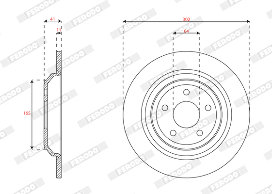 Disc frana DDF2977C FERODO