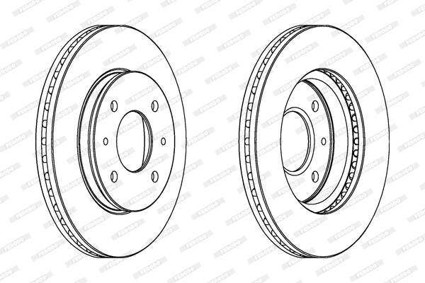 Disc frana DDF391 FERODO