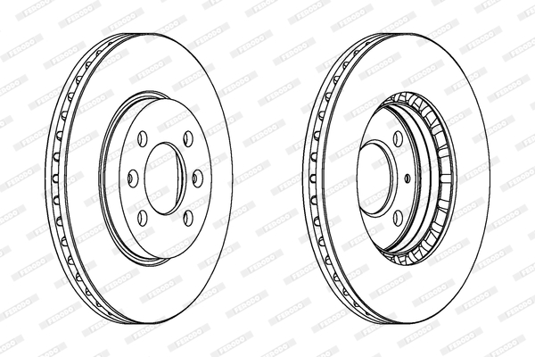 Disc frana DDF398 FERODO