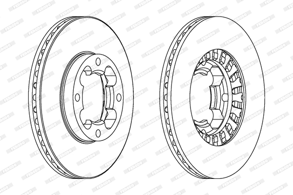 Disc frana DDF399 FERODO