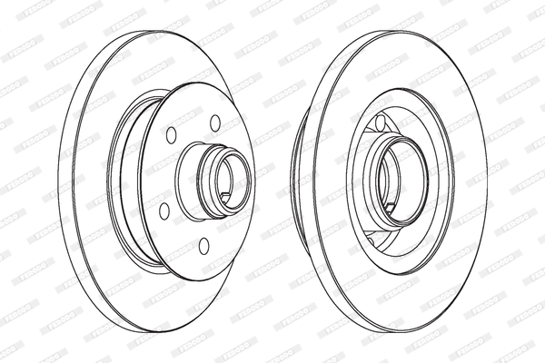 Disc frana DDF542-1 FERODO