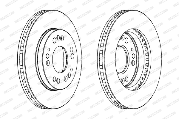 Disc frana DDF761 FERODO