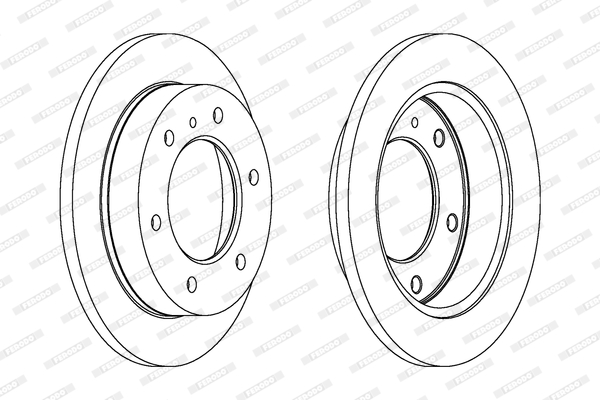 Disc frana DDF786 FERODO