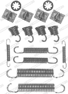 Set accesorii, sabot de frana FBA105 FERODO