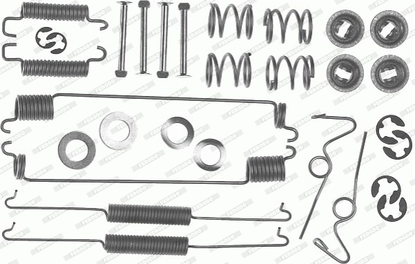 Set accesorii, sabot de frana FBA116 FERODO
