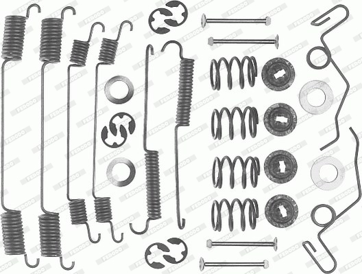 Set accesorii, sabot de frana FBA117 FERODO