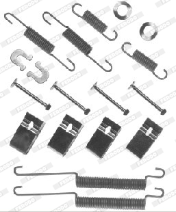 Set accesorii, sabot de frana FBA120 FERODO
