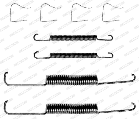 Set accesorii, sabot de frana FBA144 FERODO