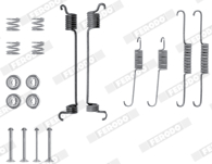Set accesorii, sabot de frana FBA190 FERODO